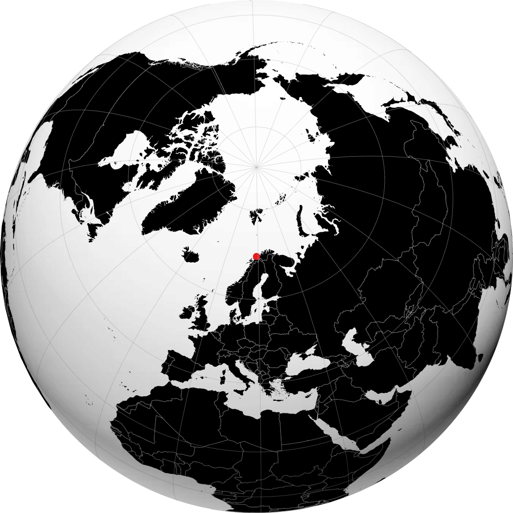 Tromsø en el globo