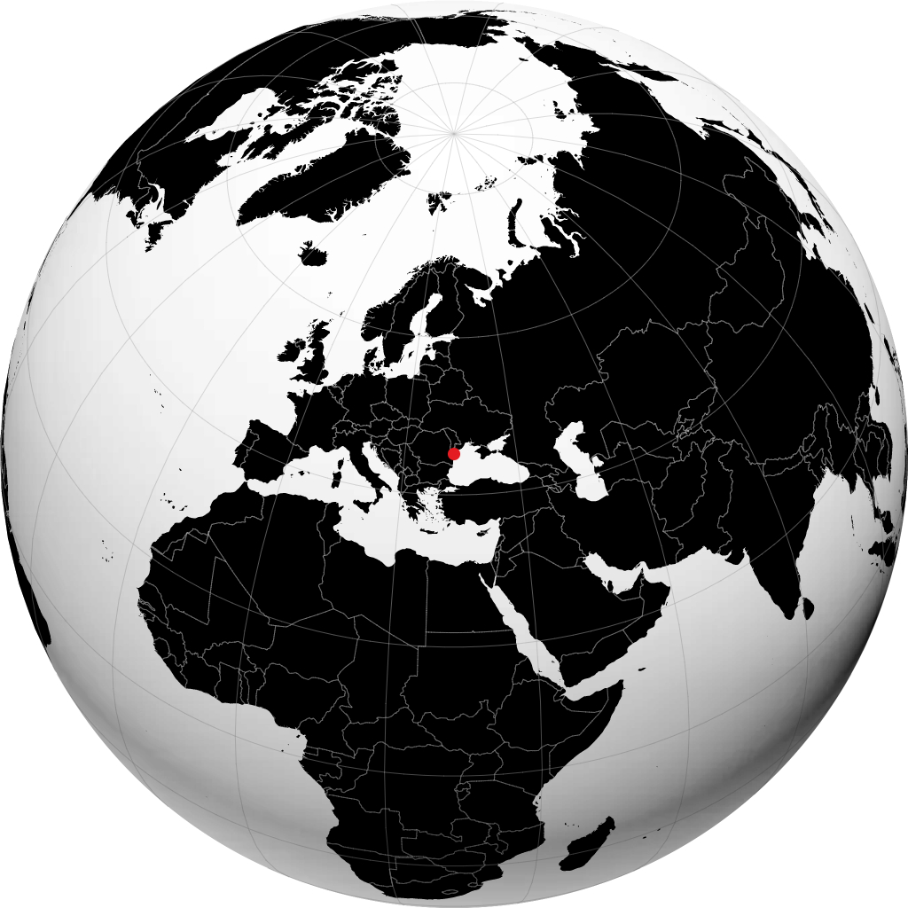 Tulcea en el globo