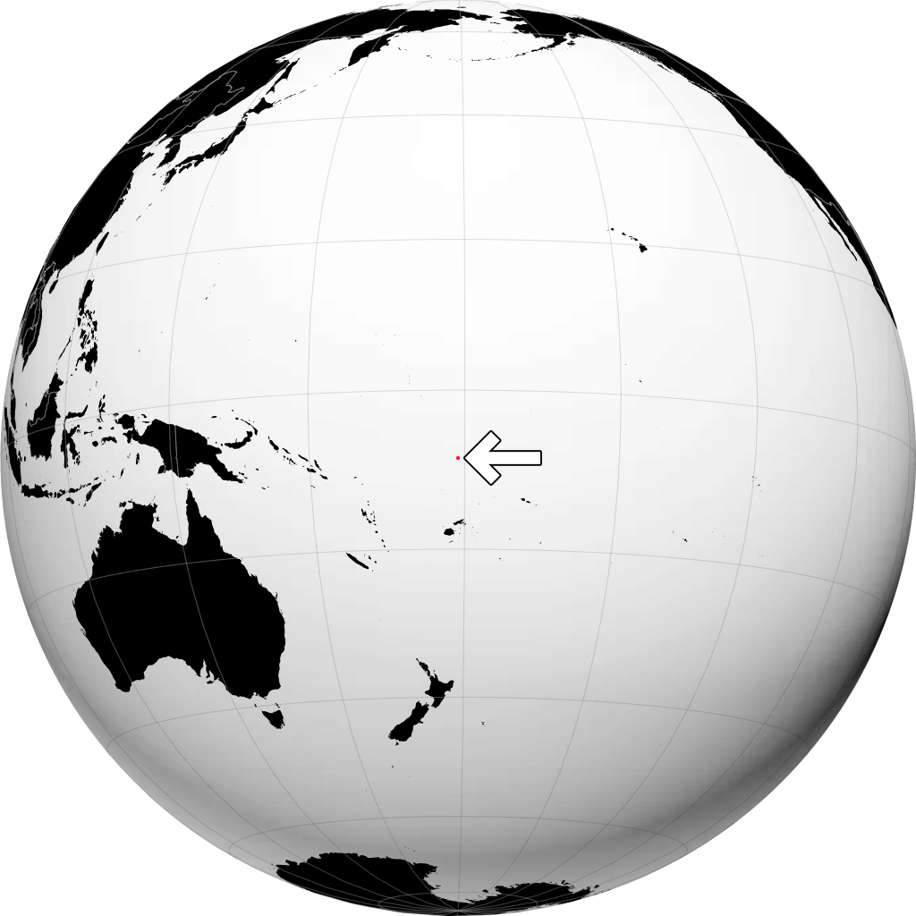 Tuvalu en el globo