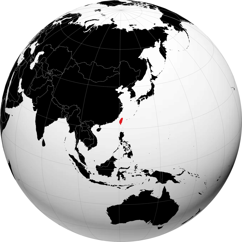 Taiwán en el globo