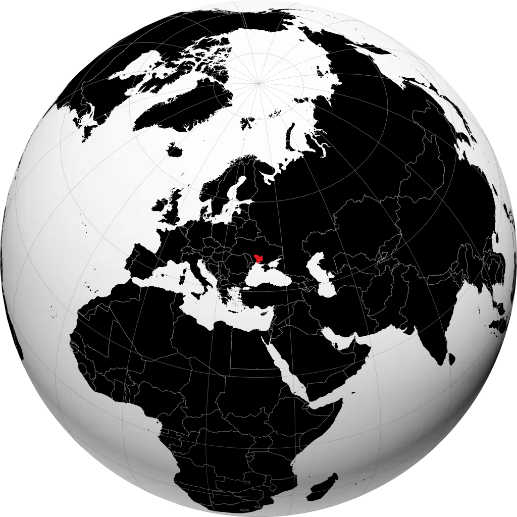 Provincia de Mykolaiv en el globo
