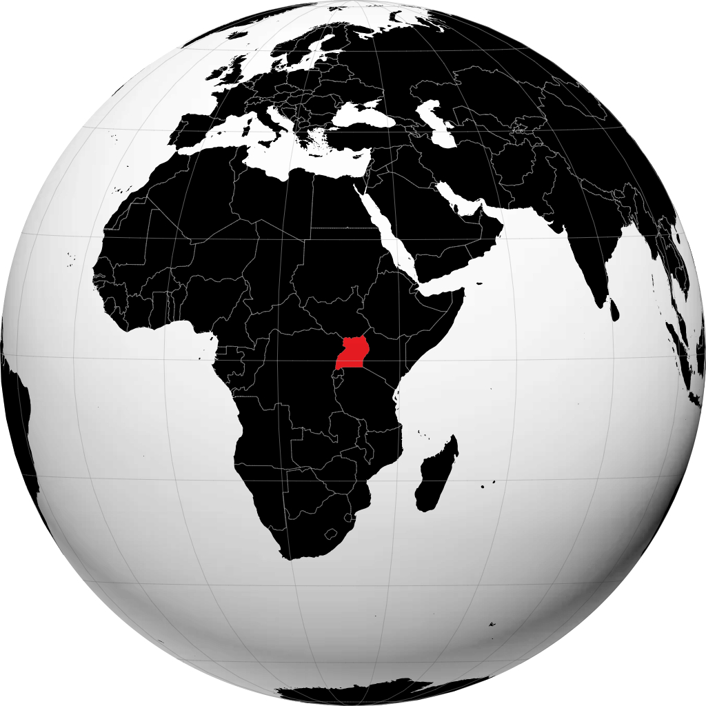 Uganda en el globo