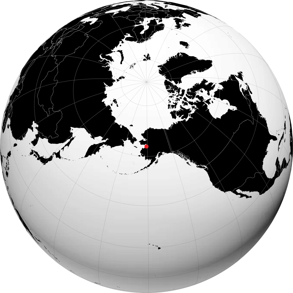 Unalakleet en el globo