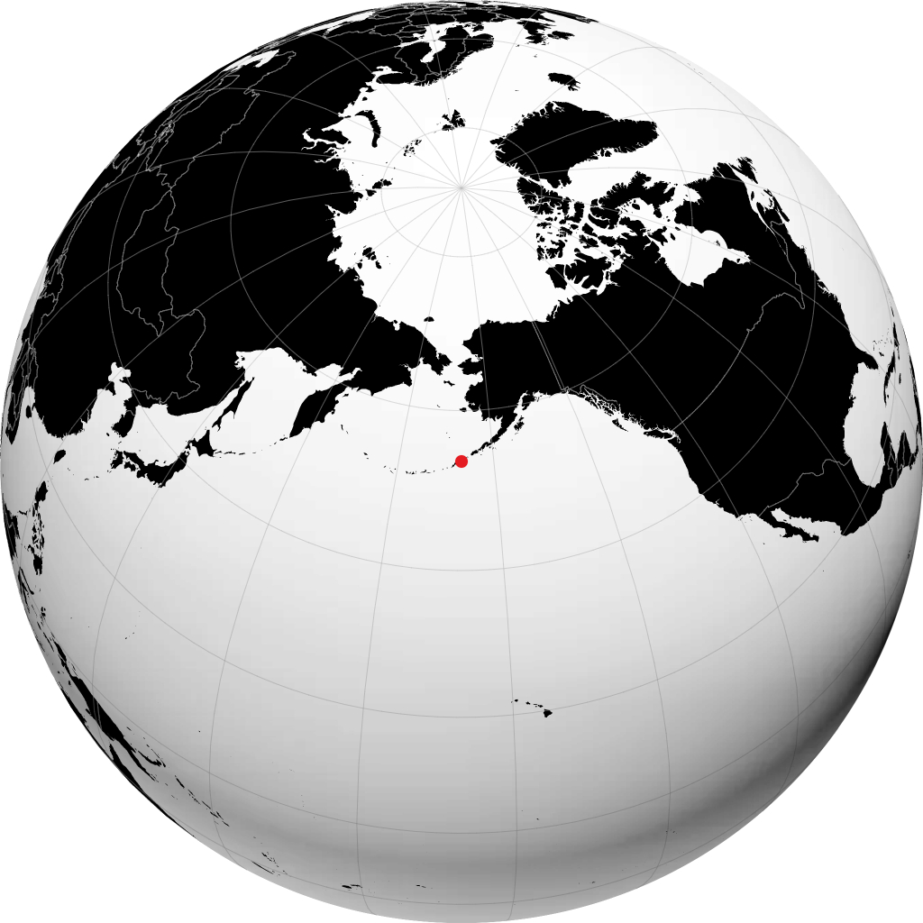 Unalaska en el globo