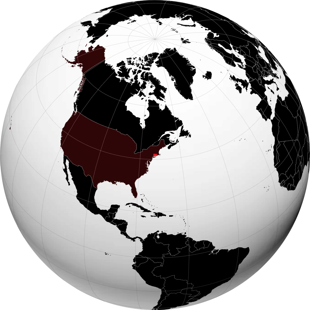 Connecticut en el globo