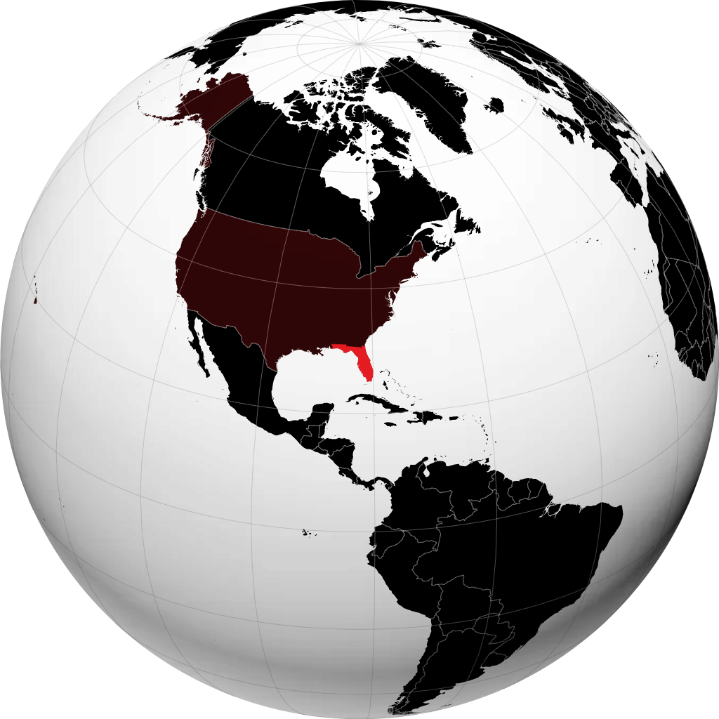 Florida en el globo