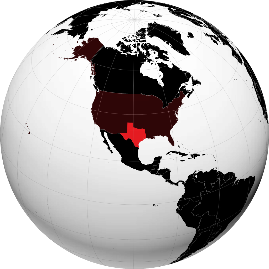 Texas en el globo
