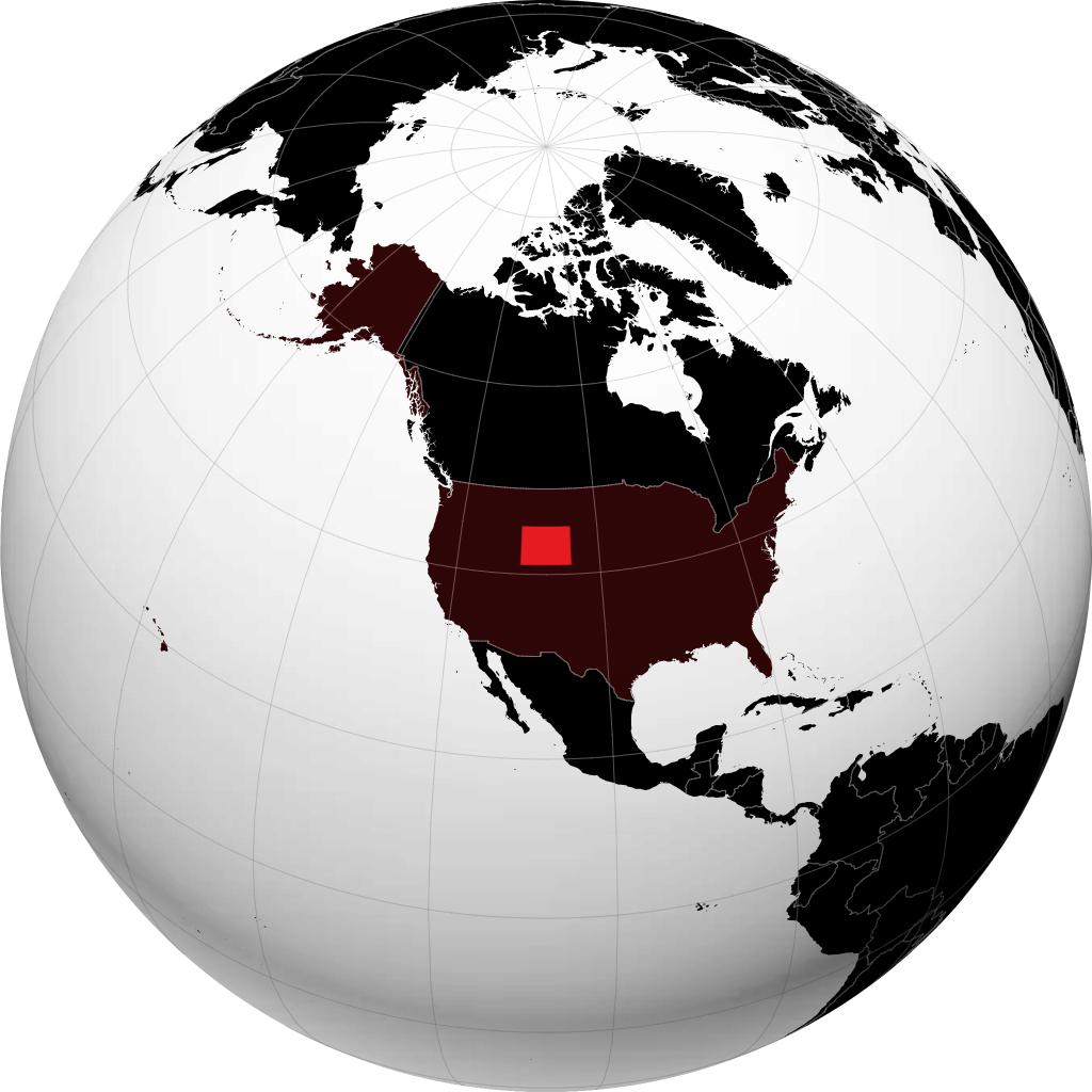 Wyoming en el globo