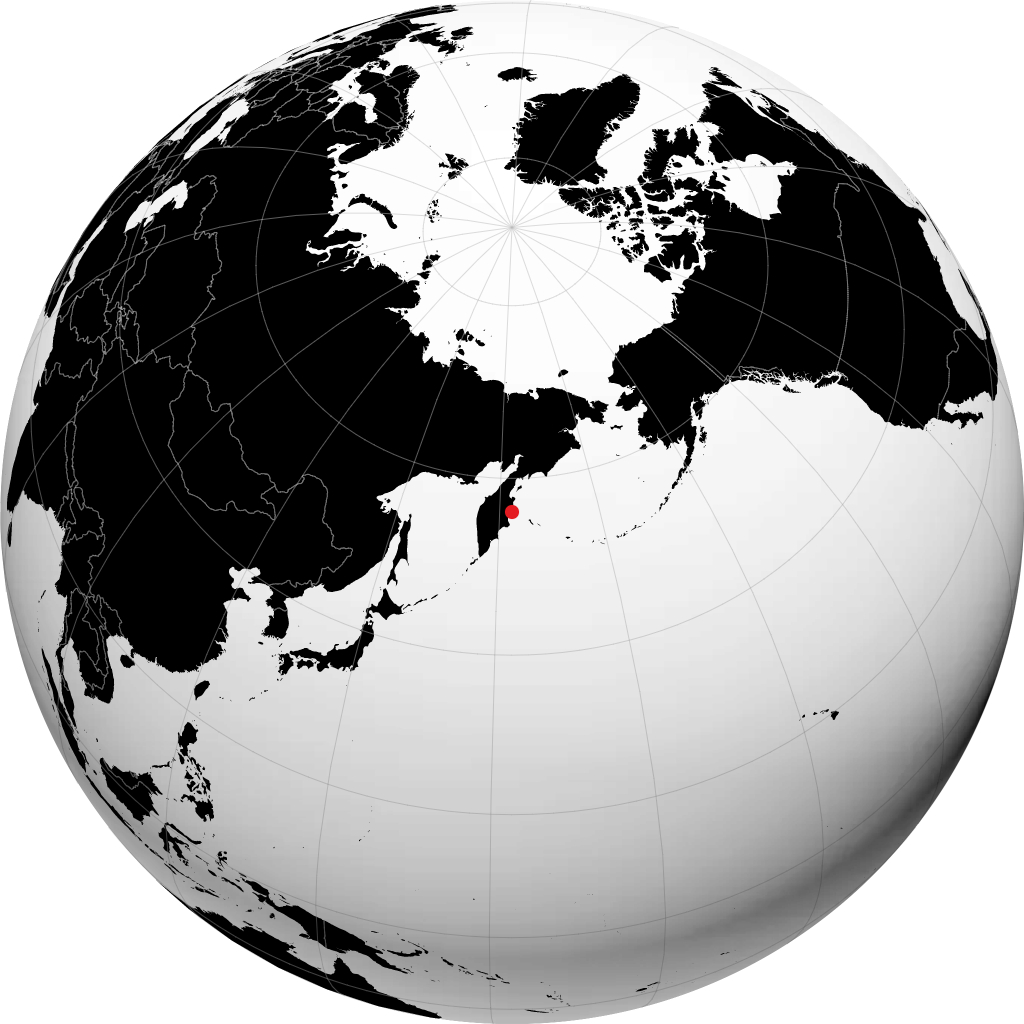 Ust-Kamchatsk en el globo