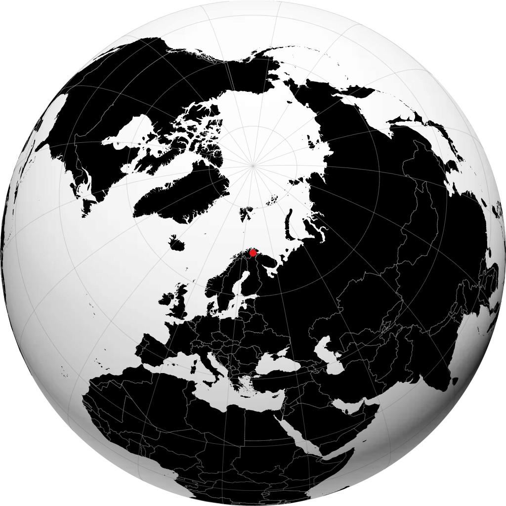 Utsjoki en el globo