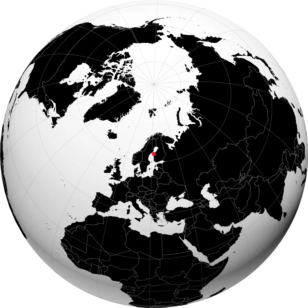 Vaasa en el globo