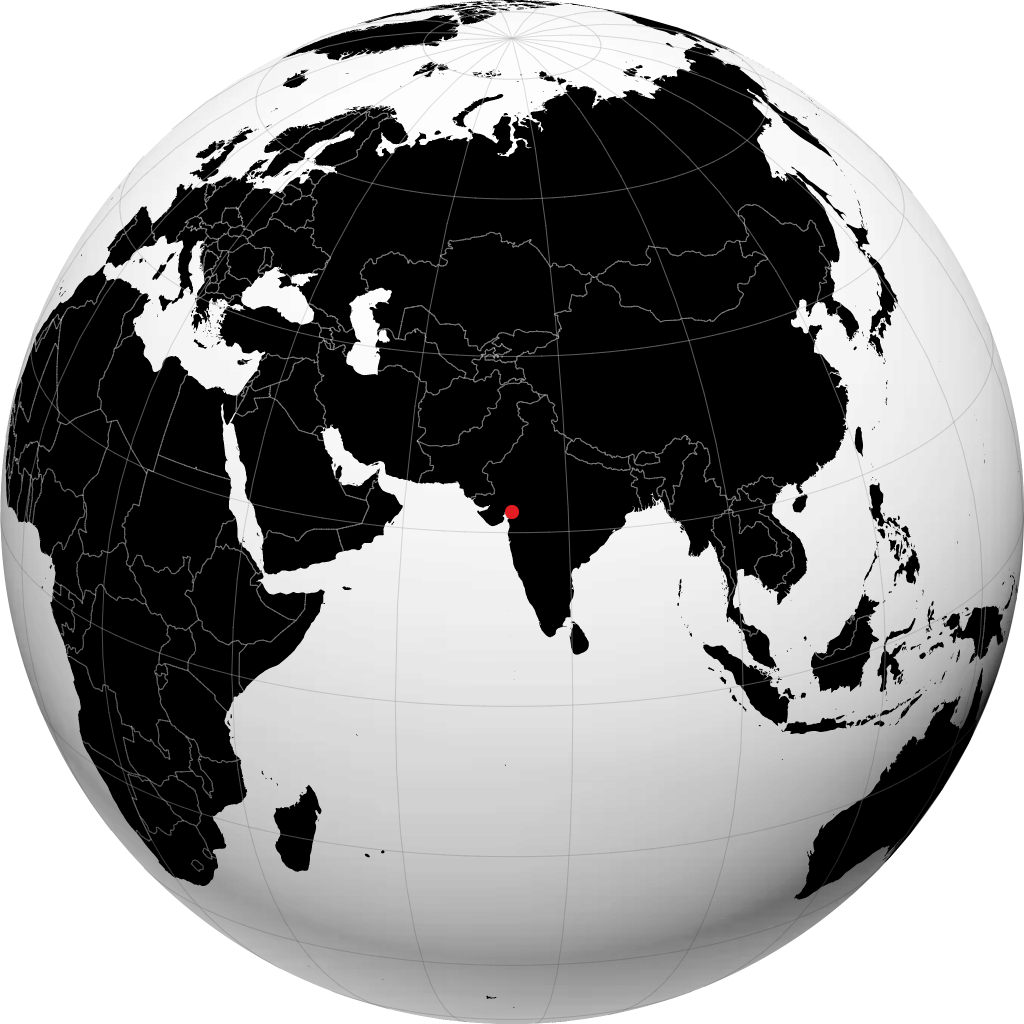 Vadodara en el globo