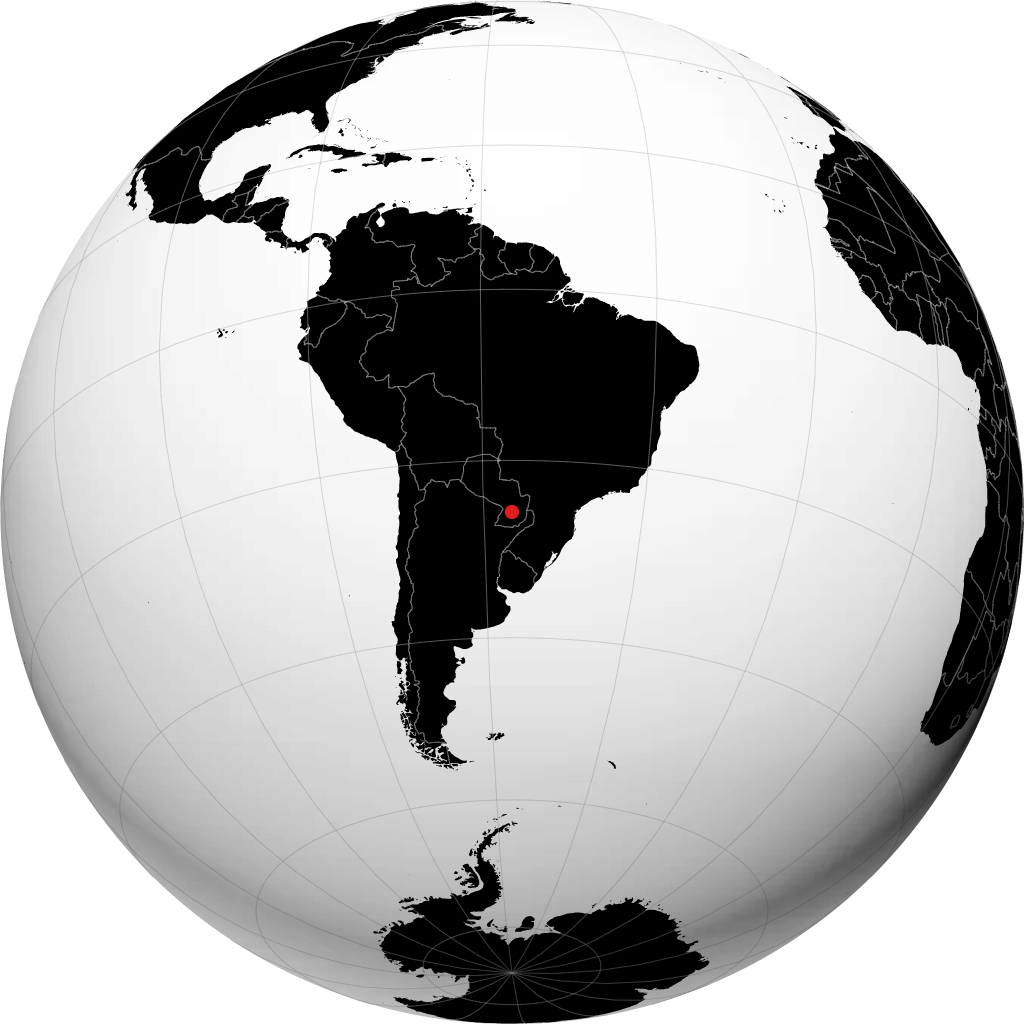Villarrica en el globo