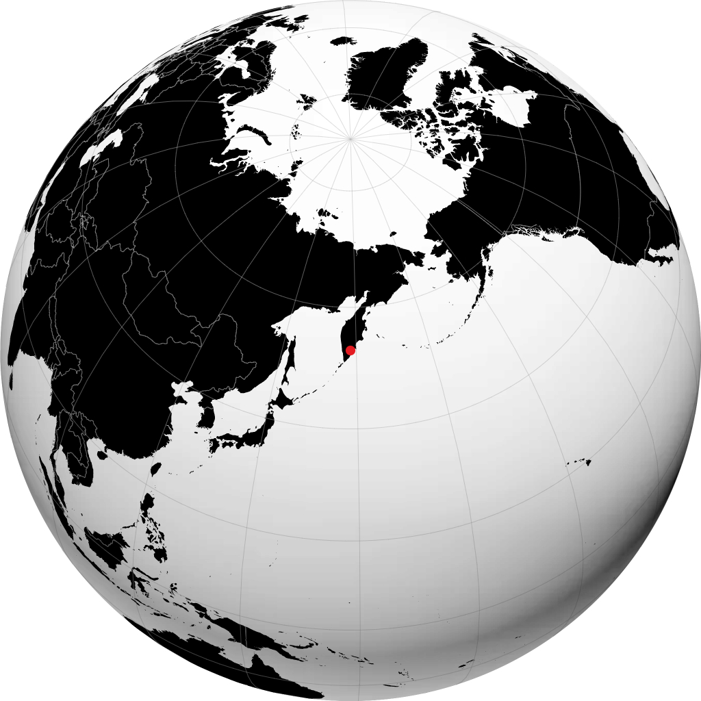 Vilyuchinsk en el globo