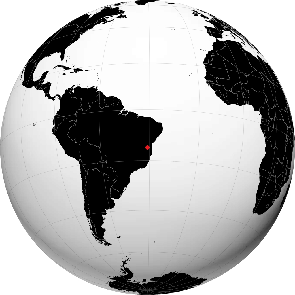Vitória da Conquista en el globo