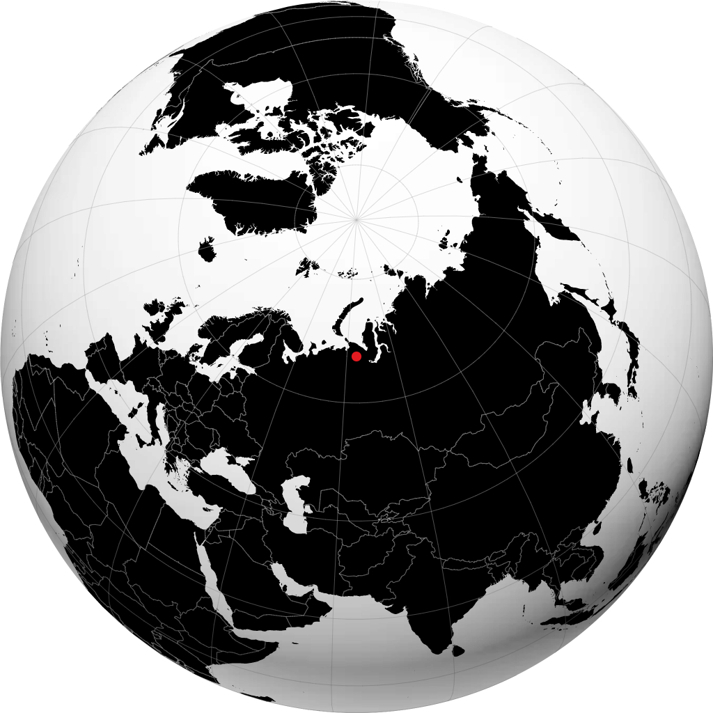 Vorkuta en el globo