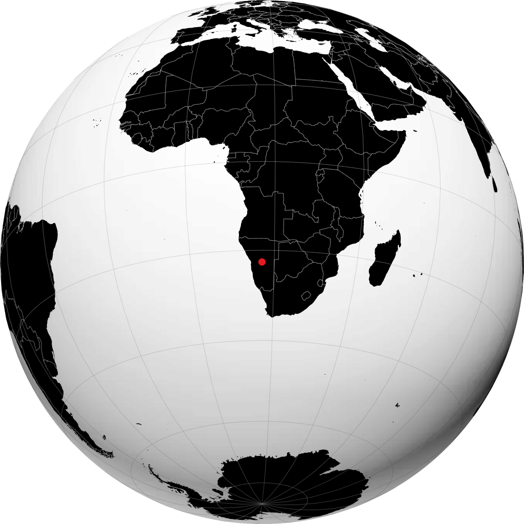 Windhoek en el globo