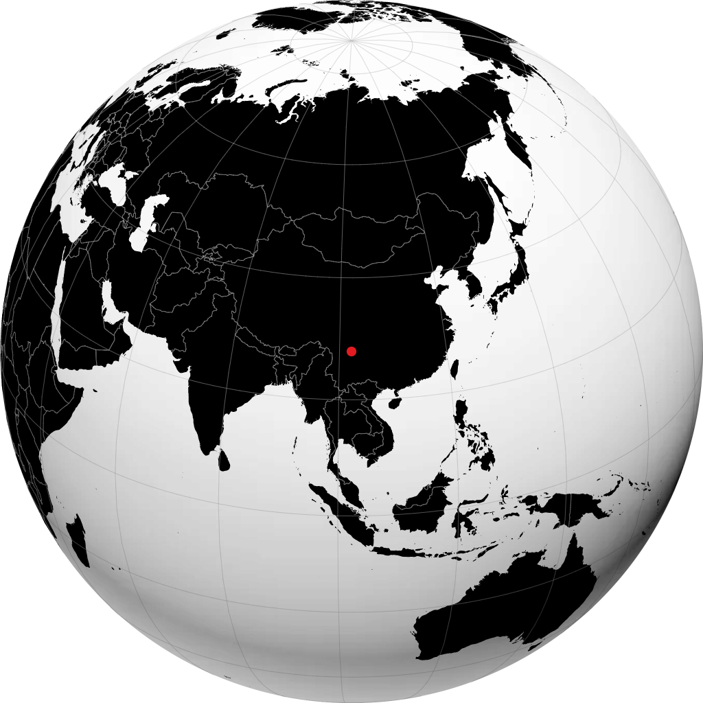 Xichang en el globo