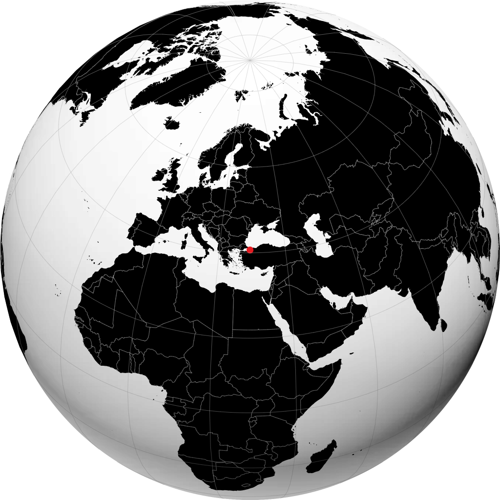 Yalova en el globo
