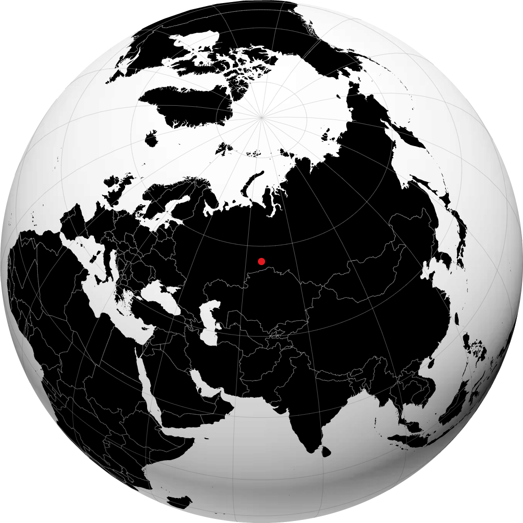 Yalutorovsk en el globo