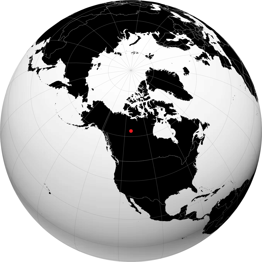 Yellowknife en el globo