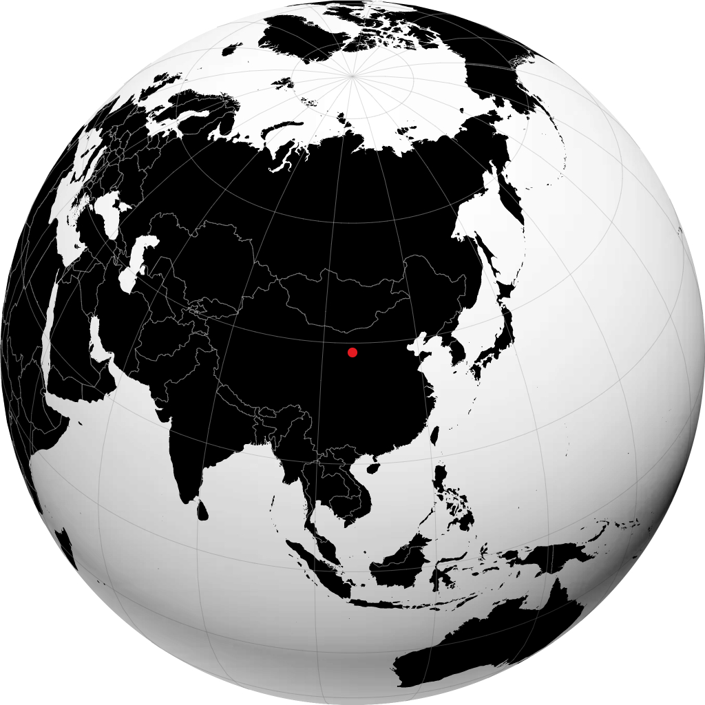 Yinchuan en el globo