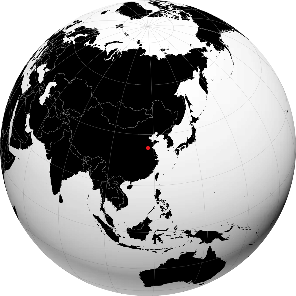 Zaozhuang en el globo