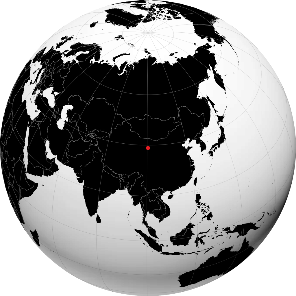 Zhangye en el globo