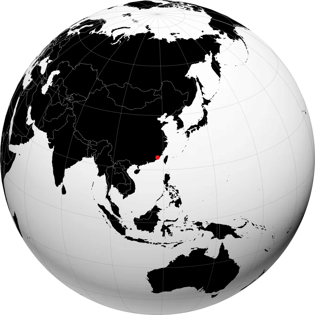Zhangzhou en el globo