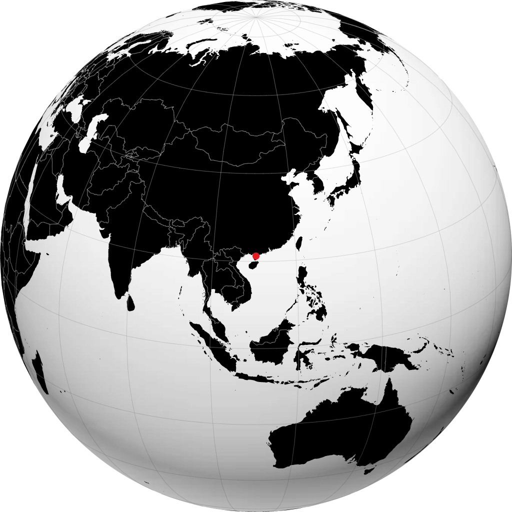 Zhanjiang en el globo