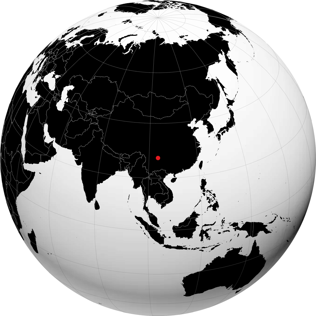 Zhaotong en el globo