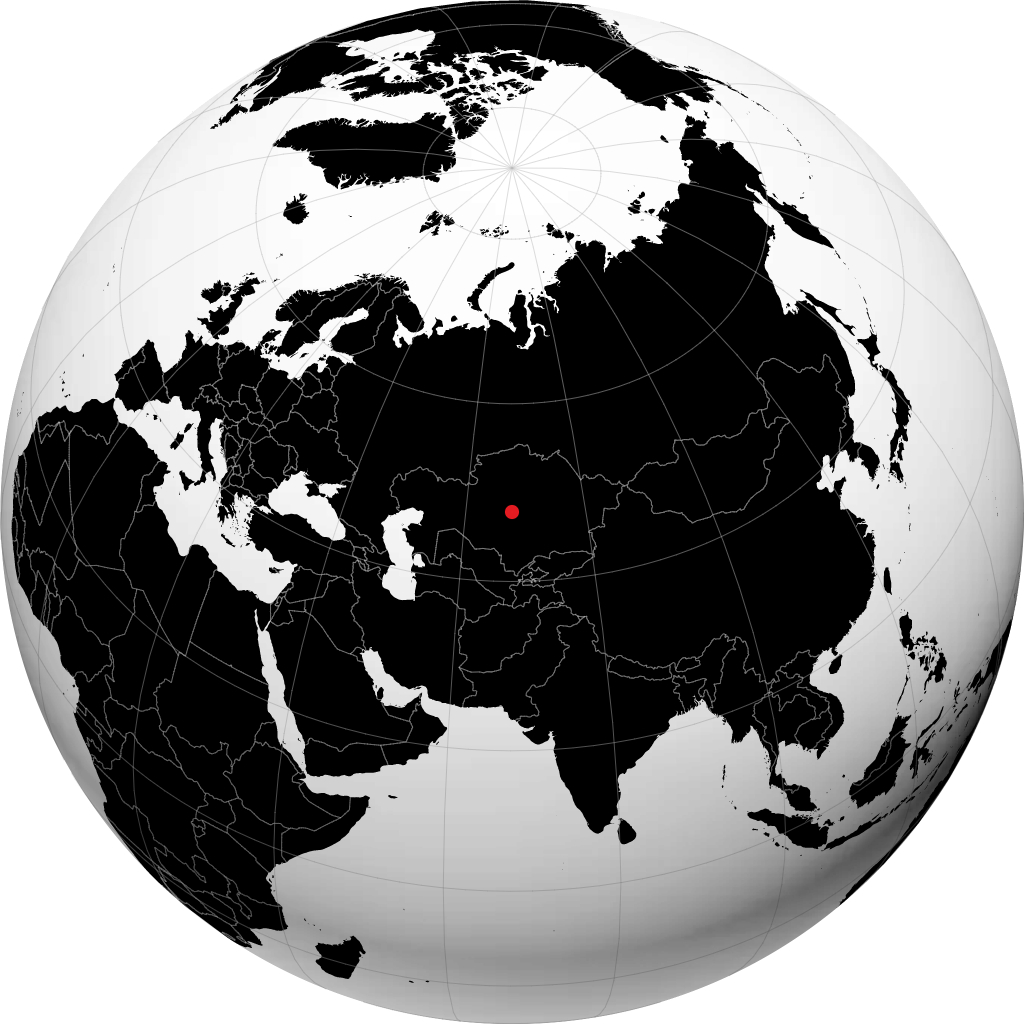 Zhezqazghan en el globo
