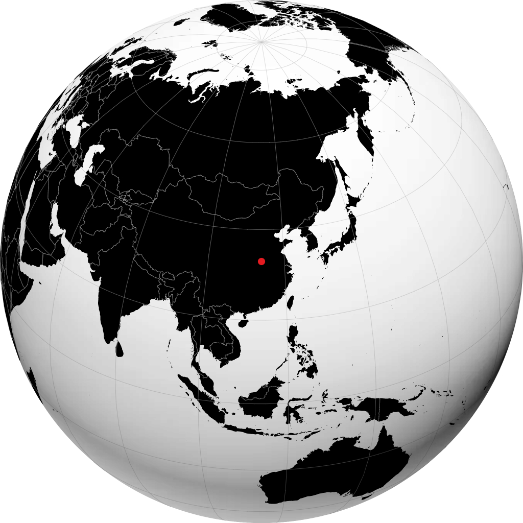 Zhumadian en el globo
