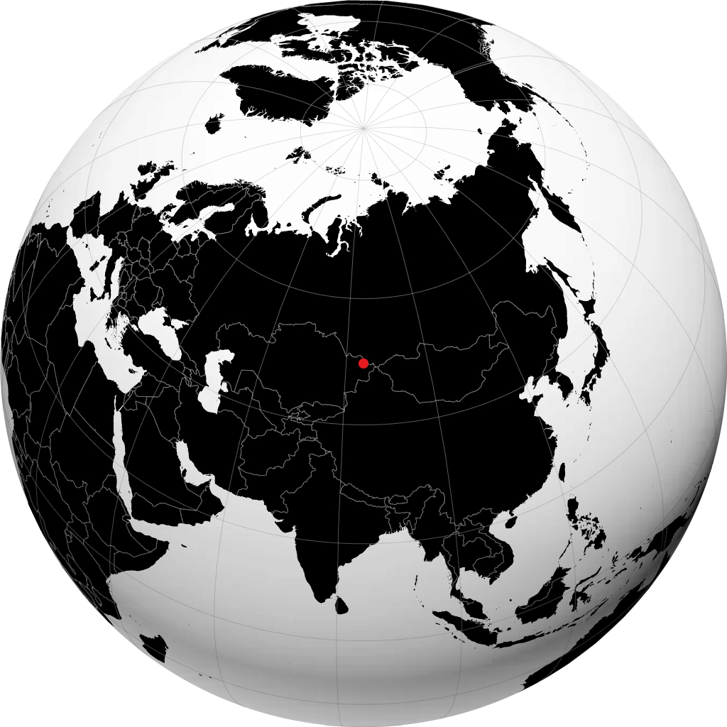 Zyryanovsk en el globo